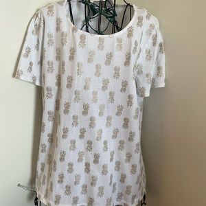 Chico’s cotton print top, Size 1 (8-10)